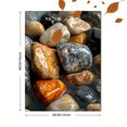 thumbnail image 3 of Qisvanset 12x16 Inch Beach Rock Pebble Canvas Wall Art, Natural Earth Style Gallery Art Farmhouse Home Decor, 3 of 8