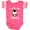 Football Pink and White, variant on Inktastic I Love My Abuela with Cute Penguin and Hearts Girls Baby Bodysuit