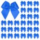 thumbnail image 1 of Uxcell 50 Paquete Mini Lazo de Cinta para Manualidades 0.98 x 0.98 pulgadas Lazos de Cinta de Satén de Tela a Cuadros Boutique para DIY Azul Oscuro, 1 of 6