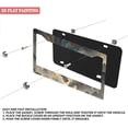 thumbnail image 3 of 1Pack License Plate Frames with Mountain Landscape Pattern Includes Screws & Caps Full Accessories Included Size 6.3x12.2inch(16x31cm), 3 of 8