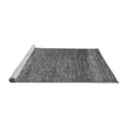 thumbnail image 2 of Ahgly Company Machine Washable Indoor Square Abstract Gray Modern Area Rugs, 3' Square, 2 of 4