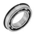thumbnail image 1 of Unique Bargains Roulements à Billes Rainures Profondes 6008NR 40x68x15mm P6 Roulements Lubrifiés Type Ouvert 1 Pce Roue de Scooter de Voiture Planche à Roulettes Universelle Ton Argent, 1 of 6