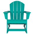 thumbnail image 1 of Chaise à Bascule Extérieure en Plastique HDPE Turquoise, 1 of 6