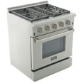thumbnail image 5 of KUCHT Professional 30 in. 4.2 cu. ft. Dual Fuel Range for Natural Gas with Sealed Burners and Convection Oven in Stainless Steel with Classic Silver Knobs, 5 of 10