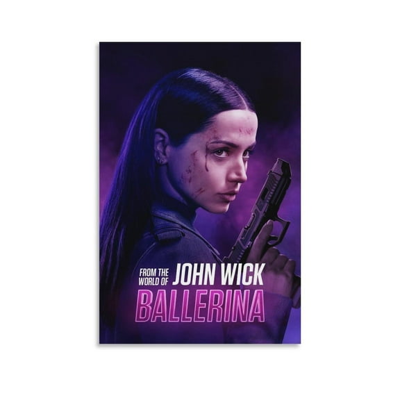 Ballerina - Vintage Blockbuster Movie Poster 2025 New Movie Poster Canvas Wall Art -P12