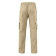 thumbnail image 4 of JUMESG Men's Pants Men's Straight Fit Khaki Pants (Khaki,XXXXL), 4 of 6