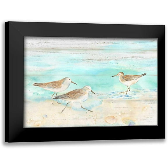Coulter, Cynthia 14x11 Black Modern Framed Museum Art Print Titled - Sandpiper Beach Landscape