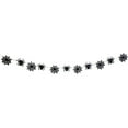 thumbnail image 2 of Halloween Spider Web Garland - Black Cobweb Banner for Haunted Mansion Decor, Spooky Party Supplies, Indoor/Outdoor Hanging Decor, Themed Birthday & Photo Backdrop Props, 2 of 6