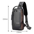 thumbnail image 3 of Bolsa de pecho antirrobo multifunción para hombre, de fitness informal con puerto de carga USB Ndcxsfigh Para Estrenar, 3 of 7