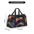 thumbnail image 3 of Rateoe Explosive Fluid Splash Art Pattern Gym Bag for Women, Duffle Bag for Travel with Wet Pocket, Carry on Weekender Bags for Women, Water Resistant Travel Bag Duffel Bag, 3 of 7