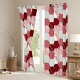 thumbnail image 3 of Castle Fairy Geometric Honeycomb Blackout Curtains Set of 2 (52x84 Each) for Boys Girls,Gradient Marble Window Curtains,Abstract Marbling Hexagon Curtains and Drapes,Luxury Bedroom Decor, 3 of 6