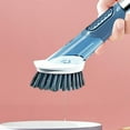 thumbnail image 3 of Cepillo para platos con dispensador de jabón perfecl azul, 3 of 7