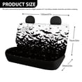 thumbnail image 4 of Chririnla Halloween Rear Bench Seat Covers with Bat Cobweb Pattern, Comfortable Waterproof Stretch Protectors for SUV Truck Auto Interior (2 Pack), 4 of 4