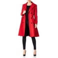 thumbnail image 4 of De La Creme - Womens Spring Belted Trench Rain Coat Red Size 20, 4 of 6