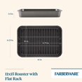 thumbnail image 2 of Farberware Bakeware Nonstick Roaster with Flat Ra, 2 of 9