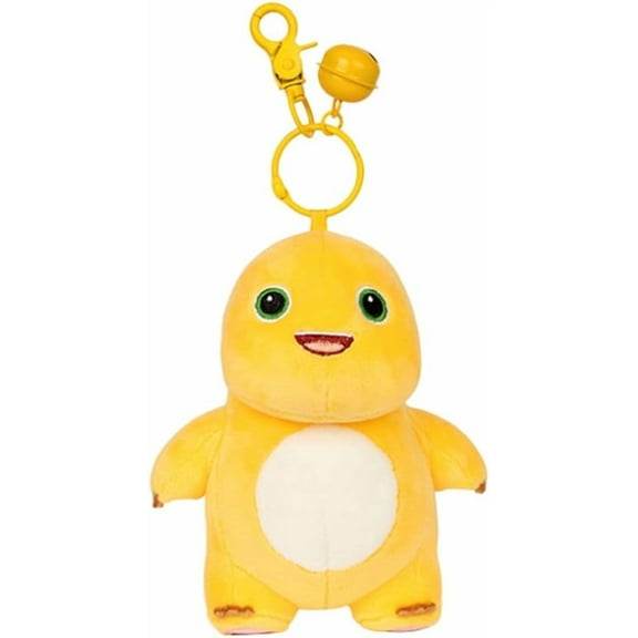 Nailong Dino Plush Keychain Keyring Nailoong Dinosaur Yellow Pinch Sound Plushies Backpack Doll Figure Pendant Merch (Smile)