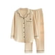 thumbnail image 1 of Conjunto largo de Rosa con bolsa vacía para pareja en casa Gibobby para Mujer pijama gruesos grandes Otoño e invierno Beige M, 1 of 5