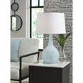 thumbnail image 2 of Signature Design by Ashley Rylanton Table Lamp, Aqua Glass, 26" Tall, Modern Accent Lighting, 2 of 6