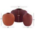 thumbnail image 2 of SAFAVIEH Jacie Solid Ceramic Vase, Set of 3, Amaranth/Dark Orange/Orange, 2 of 5
