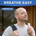 thumbnail image 2 of AirTamer A302 Personal Air Purifier with Electrostatic Ion Technology, Portable Wearable Air Cleaner, Filterless Battery Operated Design with Metal Travel Case, 2 of 7