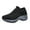 Dark Gray, variant on Rotm Women'S Walking Shoes Womens Slip on Walking Shoes Comfort Sock Shoes Non Slip Mesh Casual Running Sneakers Black,9