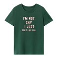 thumbnail image 2 of Camiseta de mujer con cuello redondo, camisetas de verano para viaje, trabajo, regalo del día de San Valentín L, 2 of 8