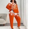 thumbnail image 2 of REORIAFEE Pajamas for Women Set Pants Christmas 2 Piece Plus Size Loungewear Long Sleeve Top and Jogger Snowflake Soft Sleepwear Red XL-5XL, 2 of 4