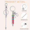 thumbnail image 5 of 26 Pcs Beadable Keychains, Silver Keychain Making Kit, 5 of 5