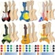 thumbnail image 1 of Juego de guitarras de madera DIY Syhood de 18 piezas con pinturas para niños, 1 of 7
