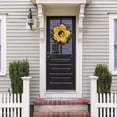 thumbnail image 6 of Sunflower Wreath for Front Door Outside, 16.14 inch Rainbow Sunflower Garland Sunflower Wall Hanging Decor Artificial Burlap Wreath Yellow Sunflower for Rustic Garland Bee Decoration(A), 6 of 13