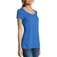 thumbnail image 2 of Hanes Womens Sport Performance Fashion Tunic, S, Awesome Blue Heather, 2 of 4