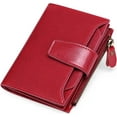 thumbnail image 1 of Cartera pequeña de piel auténtica TUNC Sencillez Roja para Mujer, 1 of 5