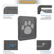 Ownpets Lockable Pet Screen Door for Windows with Magnetic Closure, 12 x 14