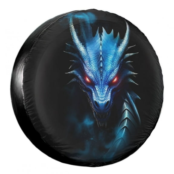 KAKALAD Cool Devil Dragon 01 Spare Tire Cover Weatherproof Universal Accessories 14 Inch