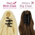 thumbnail image 5 of DODOING Clip in Hair Extensions Claw Ponytail Hair Extension Synthetic Hairpiece Hair Pieces 18" 21", 5 of 8