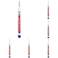 thumbnail image 2 of CoreLiving Fine Tip Paint Markers, Long Nib Deep Hole Permanent Marker Pens for Metal, Wood, Masonry, Industrial Marking, Waterproof Ink, 5 Count, 2 of 8