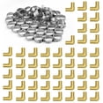 thumbnail image 2 of KFFKFF Pipe Accessories, 3/4" Set of 50 Brass Pipe Accessories, Clamp Design Elbow Pipe Link Brass Air Accessories, Robust Plumbing Tube Adapters for Heating/Shower Infrastructure, Exterior, 2 of 9