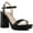 Black Patent, variant on Womens VALLENTINA Open Toe Dressy Ankle Strap