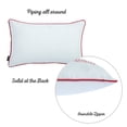 thumbnail image 4 of Christmas Stocking Decorative Single Throw Pillow White & Red Lumbar, 4 of 5