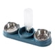 thumbnail image 5 of Cuencos para comida húmeda y seca, cuenco desmontable para agua y comida para mascotas, plato elevado para gatos azul oscuro, 5 of 9