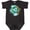 Black Leopard, variant on Earth Day Turtle Planet with Waves and Birds Boys or Girls Baby Bodysuit