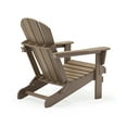 thumbnail image 6 of Folding Adirondack Lawn Chairs Set of 4 for Outdoor Patio Garden, Weather Wood, 6 of 11