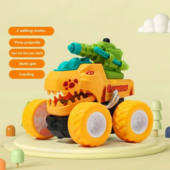 VANLOFE Toy Car Dinosaur Toy Clearence Education Dinosaur Toy Pull Back Car - 3 Realistic Pull Back Dinosaur Car Toys For Christmas Gifts For Kids Boys And Girls 3