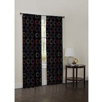 Your Zone Circle Dot Kids Bedroom Single Curtain Panel