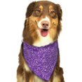 thumbnail image 6 of Disketp Glitter Purple Dog Bandanas 1PC Triangle Adjustable Puppy Bandana Bib Handkerchief for Large Medium Girl Dogs Pets Gift, 6 of 6