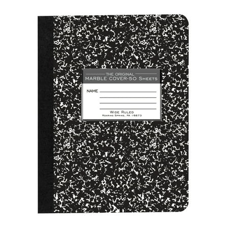 UPC: 0070972772205 | Roaring Spring Paper Products Composition Book 7.5  x 9.75  Wide Ruled with Margin 50 Sheets Black