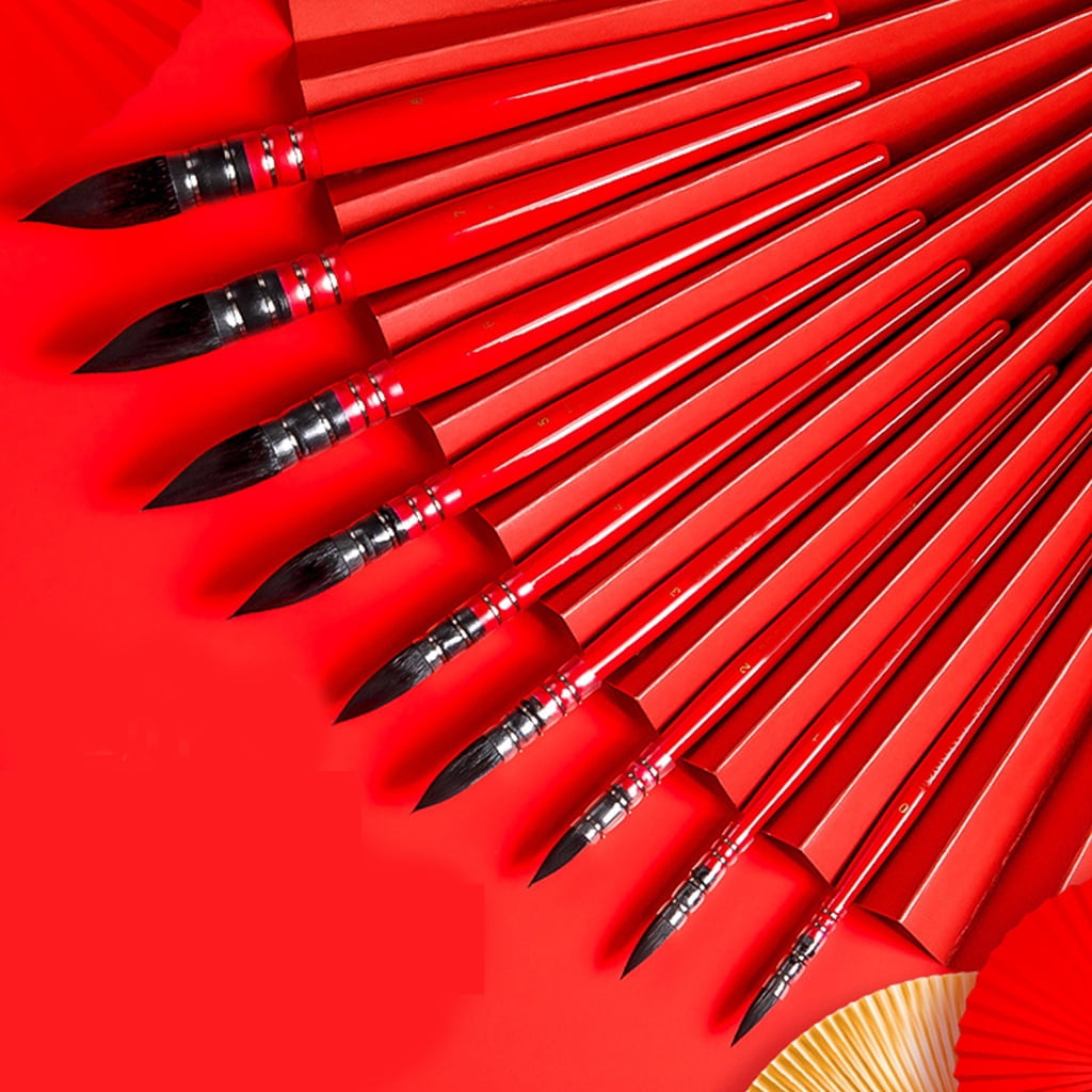 Professional Nylon Bristles Paint Brush Watercolor Brush Fine Detail Paint Brush for Acrylic Watercolor Gouache Oil