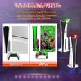 thumbnail image 5 of Vinilo compatible con PS5 Slim Disk Edition, compatible con consola y mando, adhesivo genial para PS5 SILM, decoración para PS5 SILM, pegatinas artísticas., 5 of 5