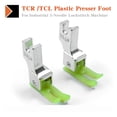 thumbnail image 2 of 30pcs RIGHT And Left Plastic Compensating Presser Foot For Industrial Single Needle Lockstitch Sewing Machine 1/16 1/32 Inch ,Easy to Install, 2 of 6