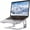 Silver, variant on Laptop Stand for Desk: Ergonomic Computer Riser Compatible with MacBook Air, Pro, Dell, HP and All 10-16" Laptops, Metal Holder Office Desk Accessories